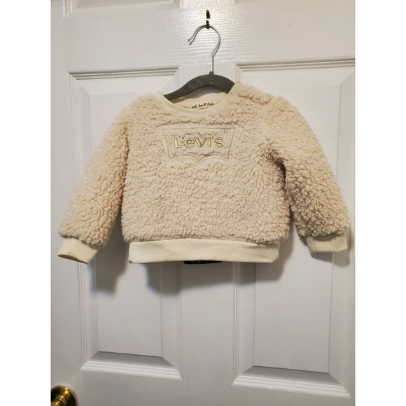 Levi's Other - Baby Girl Levi's White & Gold 18M Sweater set